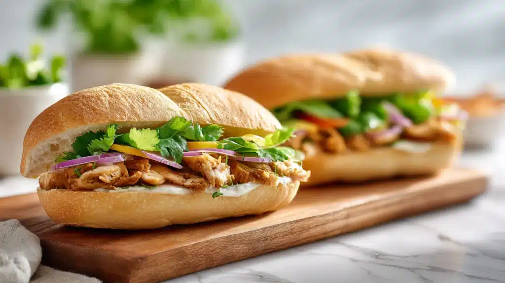 Salvadoran Chicken Sandwiches recipe