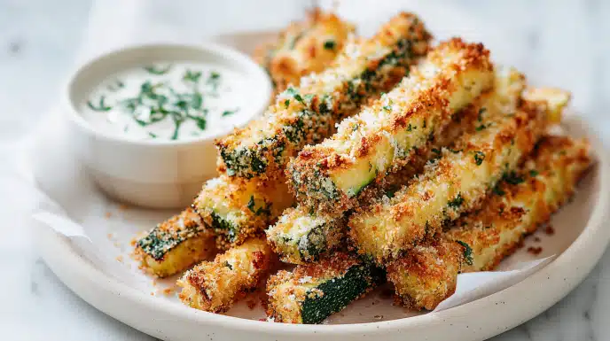 Crispy Air Fryer Parmesan Zucchini Fries 6 easy Air Fryer Parmesan Zucchini Fries