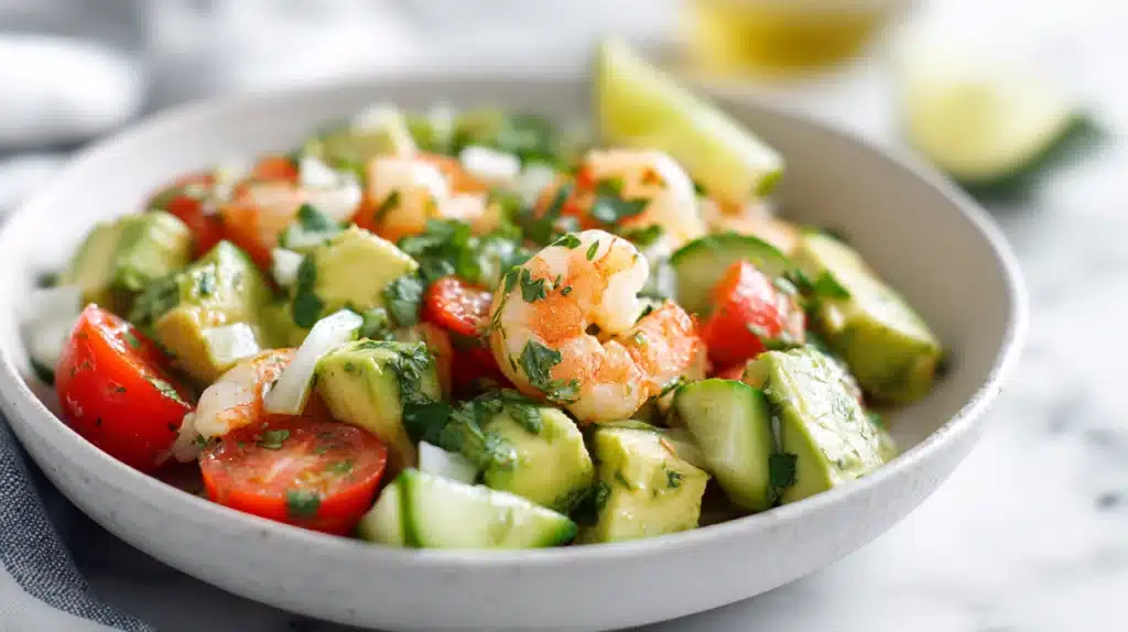 Avocado Salsa Shrimp Salad 6 easy Avocado Salsa Shrimp Salad