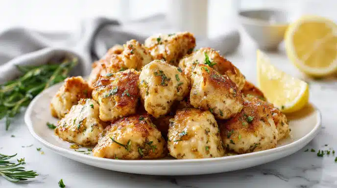 Easy Lemon Garlic Air Fryer Chicken Bites 6 easy Lemon Garlic Air Fryer Chicken Bites
