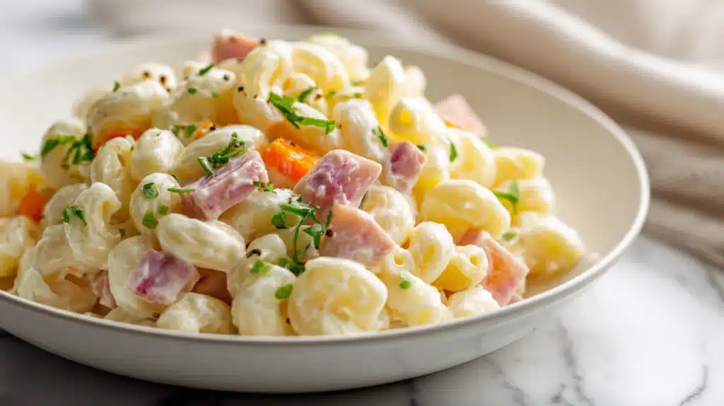 Macaroni Salad with Ham and Cheese 6 easy Macaroni Salad with Ham and Cheese