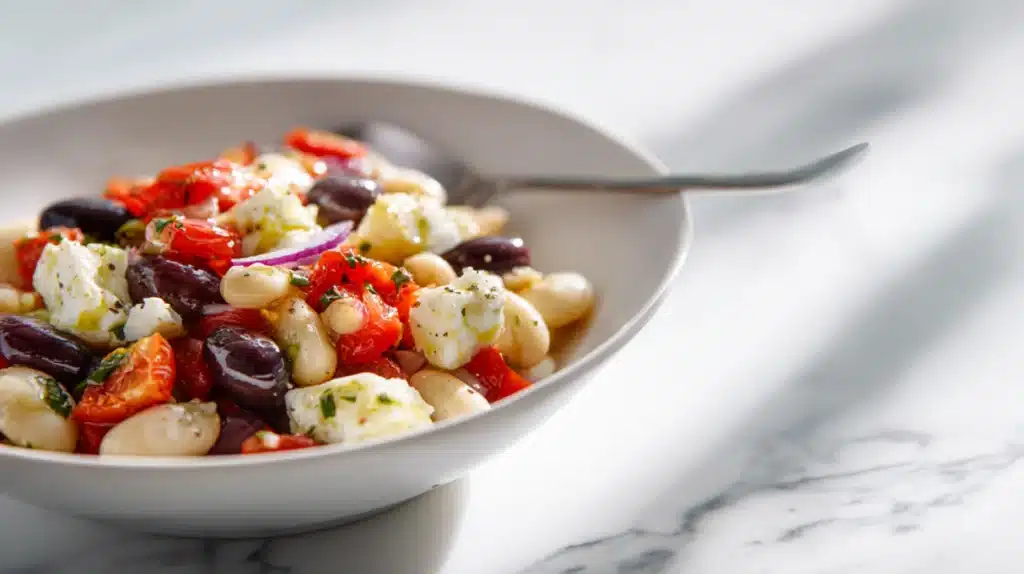 easy Mediterranean Bean Salad