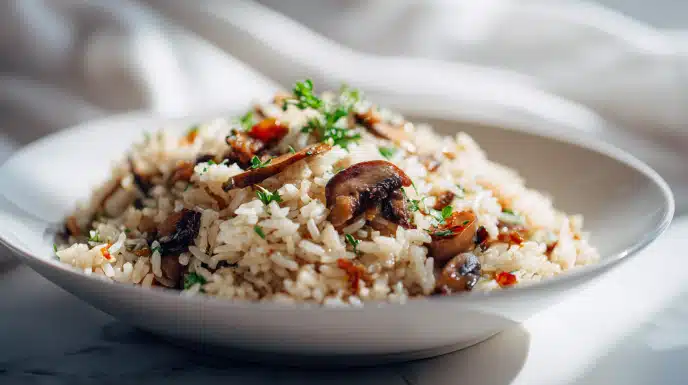 easy Mushroom Rice