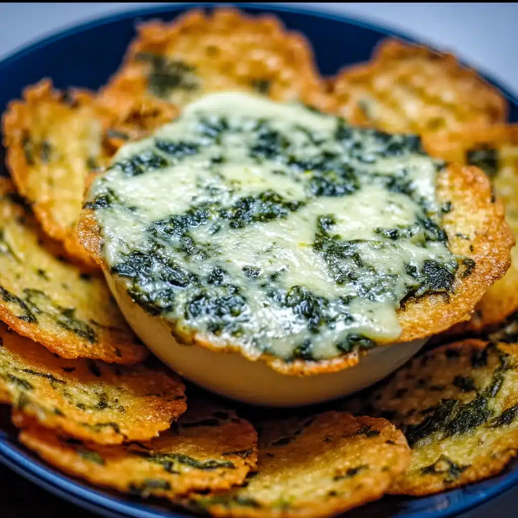Spinach Dip Cheese Crisps: A Fun Finger Food 6 easy Spinach Dip Cheese Crisps