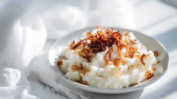 parsnip mash with brown butter crispy shallots recipe
