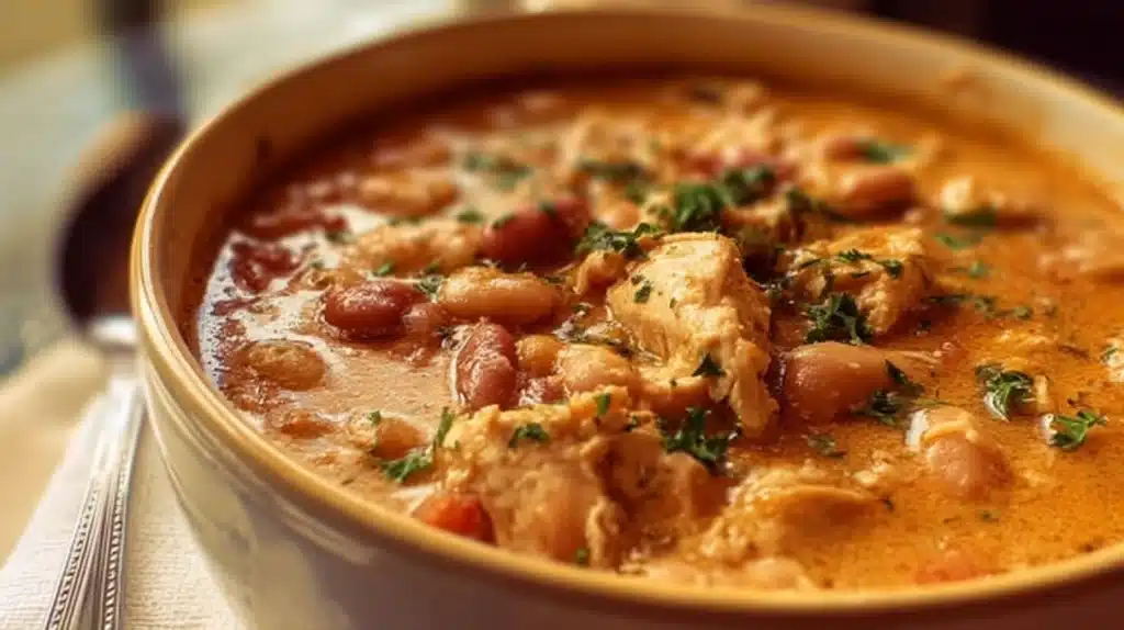Hearty Cajun White Chicken Chili 4 Cajun White Chicken Chili recipe