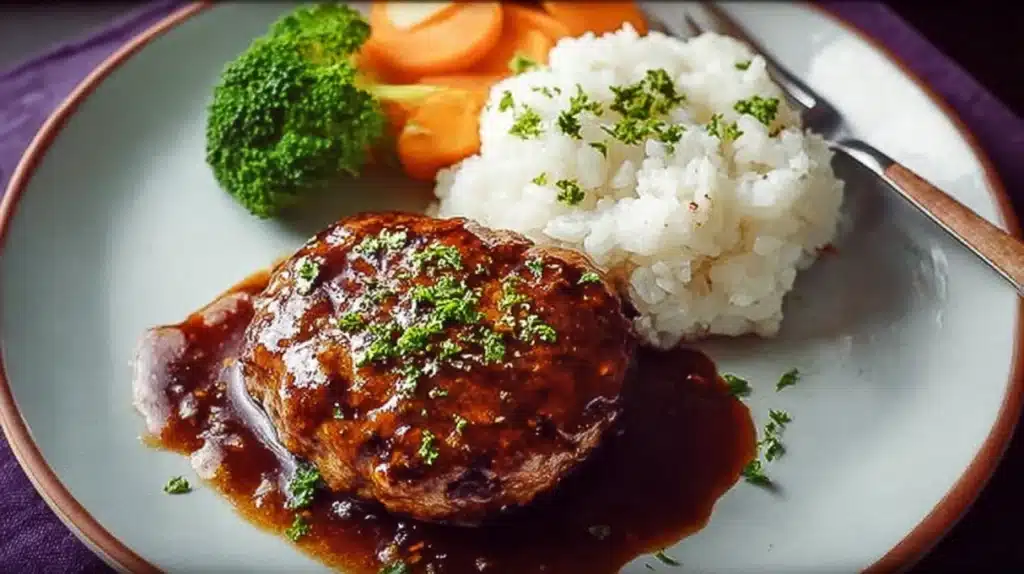 Japanese Hamburg Steak 4 Japanese Hamburg Steak recipe