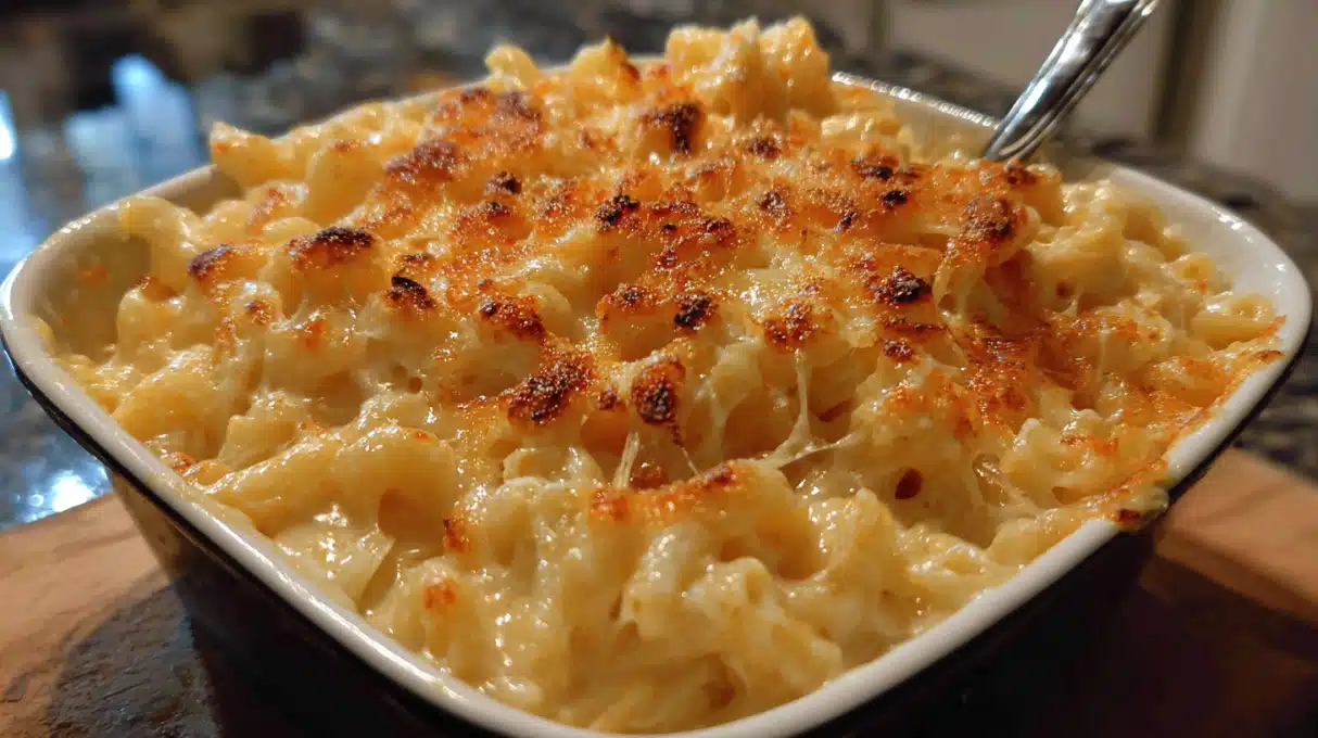 5 Cheese Mac and Cheese 4 Creamy homemade mac and cheese with tender pasta coated in rich, gooey melted cheddar cheese