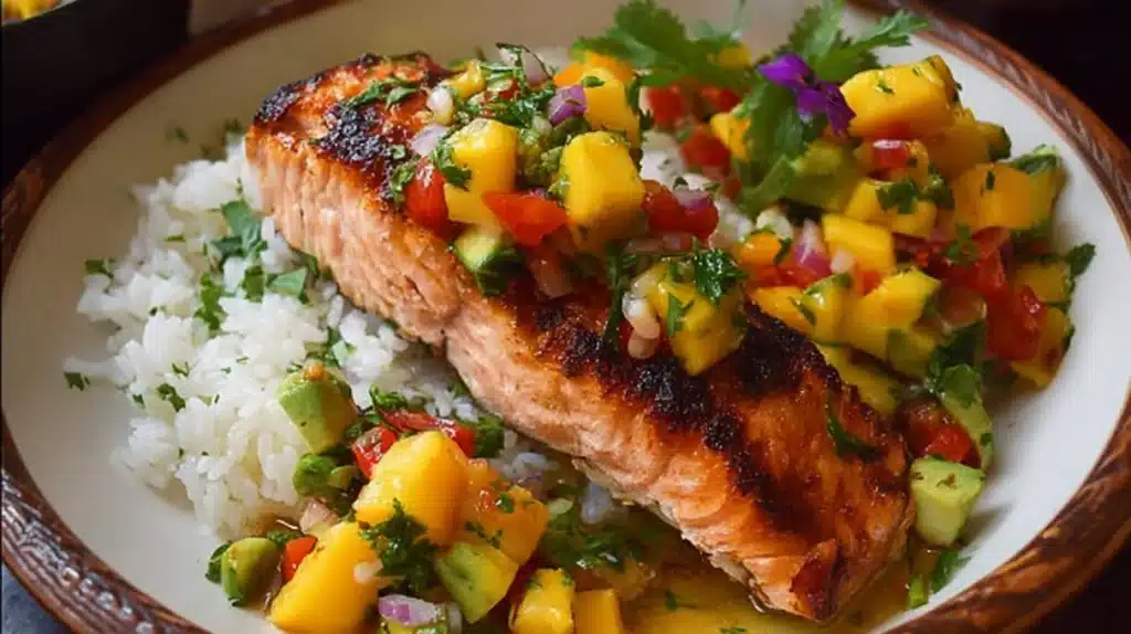 Salmon with Mango Salsa recipe