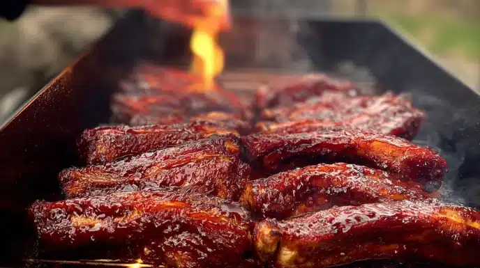 Smoked Party Ribs 4 Smoked Party Ribs recipe