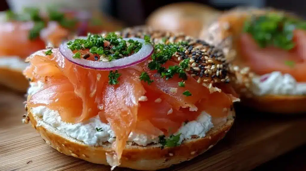 Smoked Salmon Bagel 4 Smoked Salmon Bagel recipe
