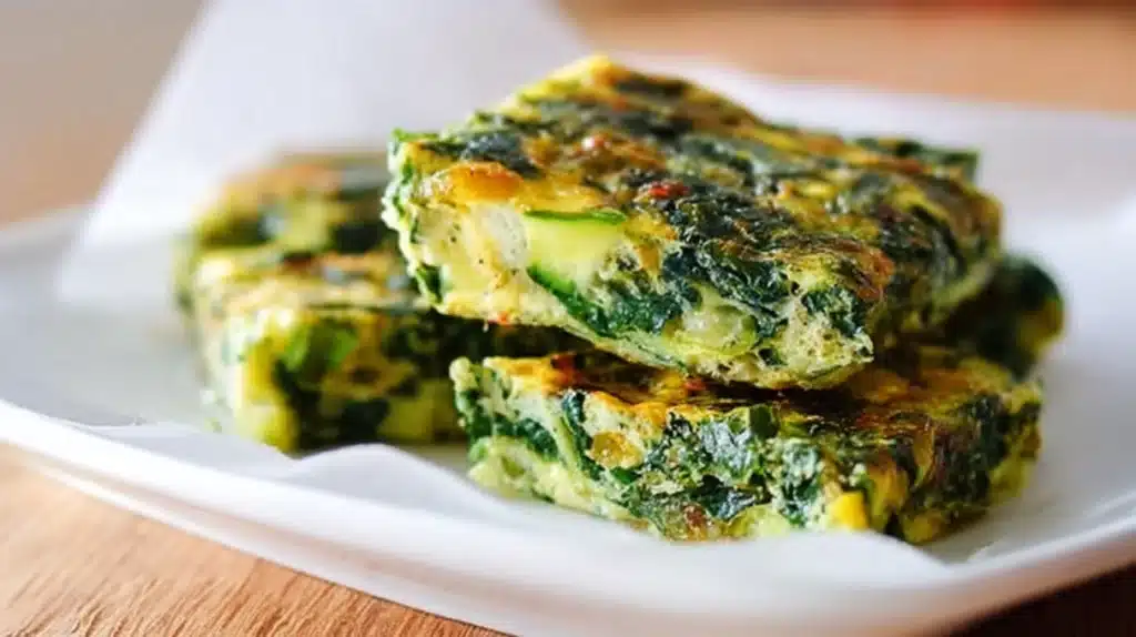 Spinach Zucchini Egg Fingers recipe