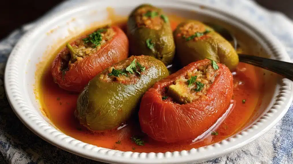 Easy Tomato Mahshi (Middle Eastern Stuffed Vegetables) 1 Tomato Mahshi recipe