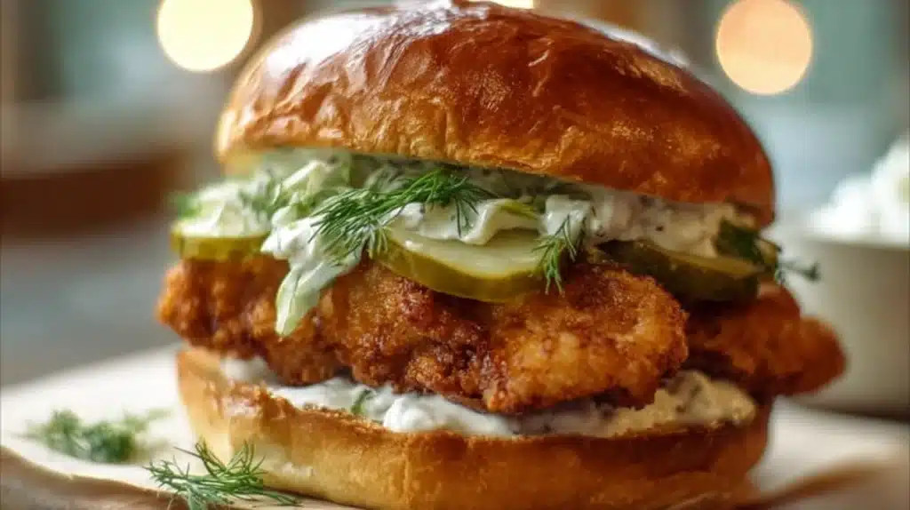 Crispy Dill Chicken Sandwich 4 dill chicken sandwich recipe