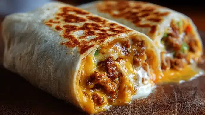 easy Grilled Cheese Burrito