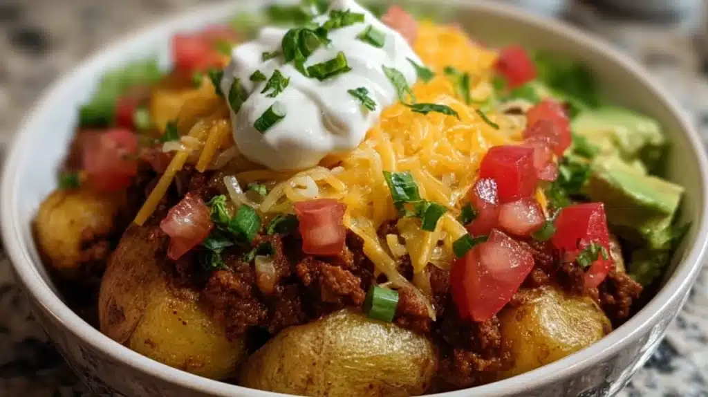 Loaded Potato Taco Bowl 5 easy Loaded Potato Taco Bowl