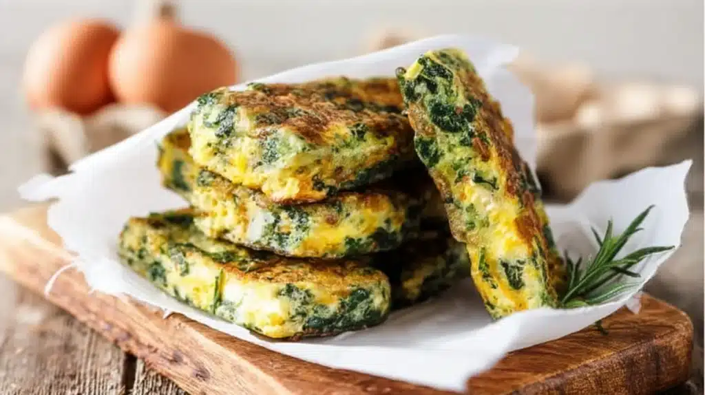 easy Spinach Zucchini Egg Fingers