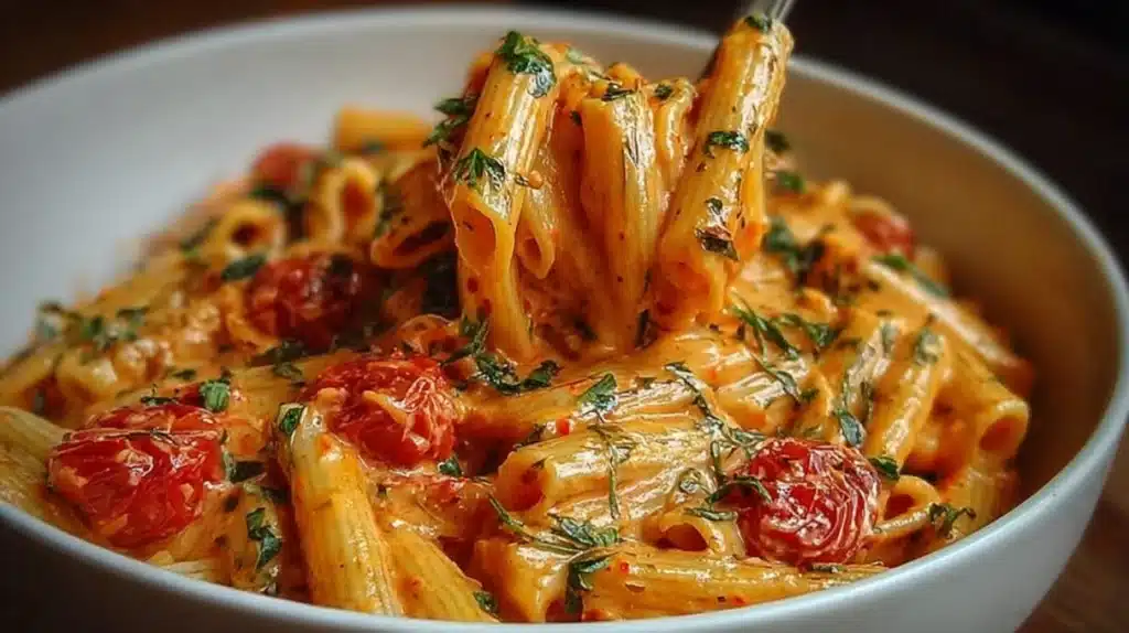 easy Tomato Garlic Pasta