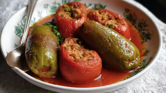 Easy Tomato Mahshi (Middle Eastern Stuffed Vegetables) 2 easy Tomato Mahshi
