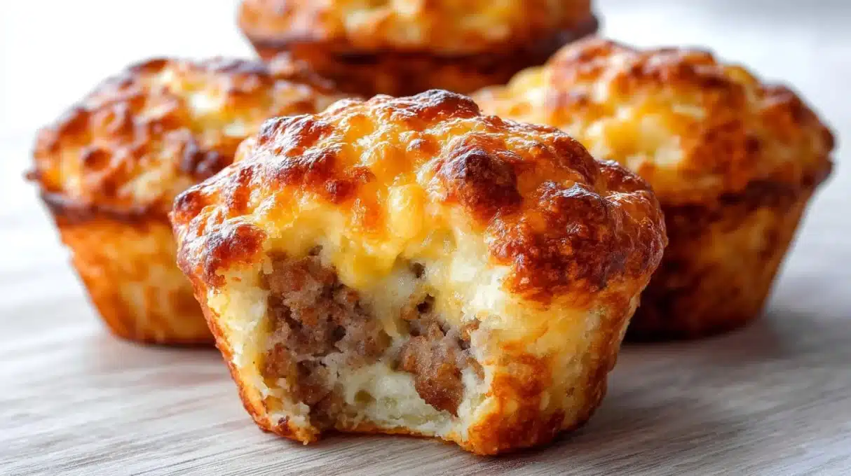 Crazy-Good Cheesy Sausage Muffins