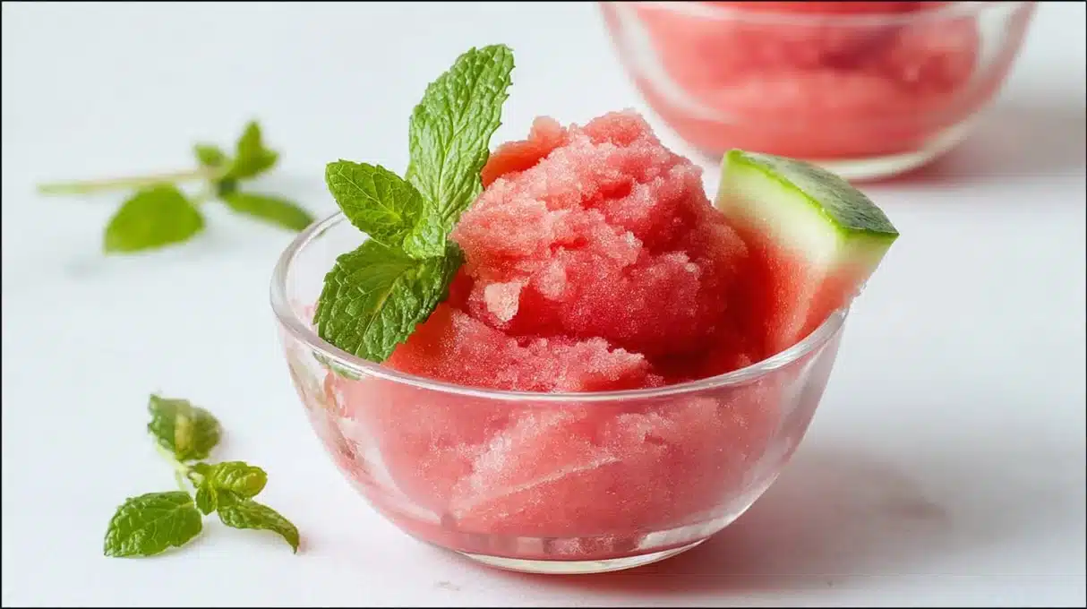 Quick 2-Ingredient Watermelon Sorbet