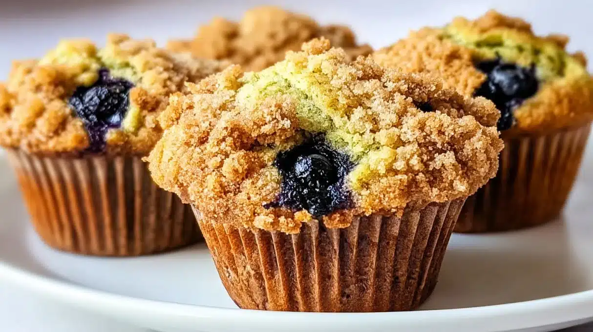 Quick and Easy Cinnamon Crumb Blueberry Zucchini Muffins 4 Quick and Easy Cinnamon Crumb Blueberry Zucchini Muffins