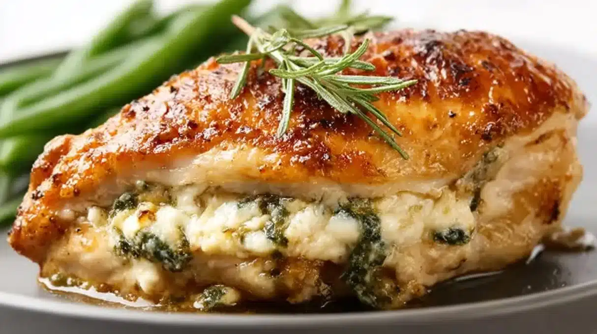 Quick and Easy Tasty Boursin Stuffed Chicken Breast
